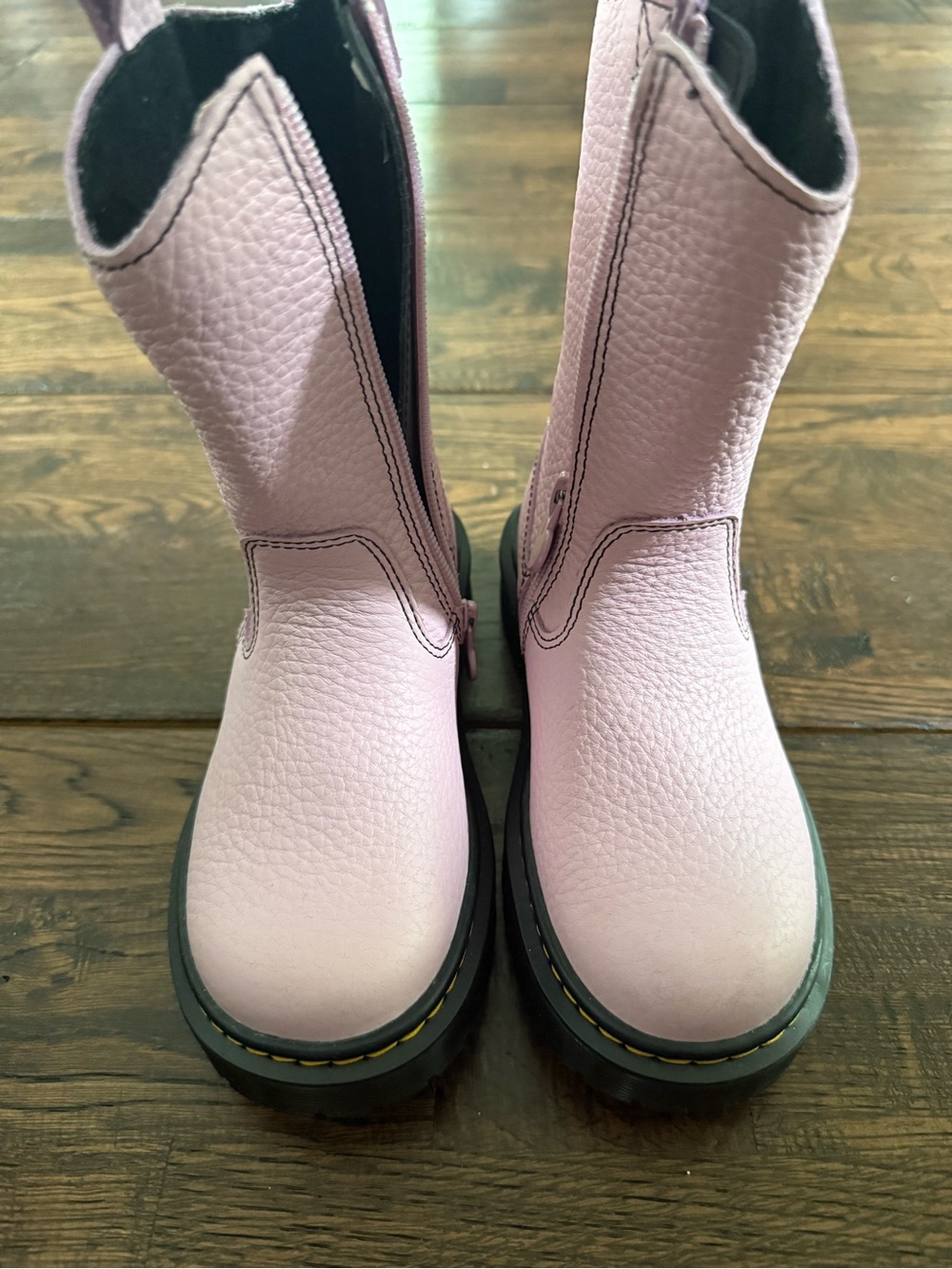 Pink Chunky Sole Boots